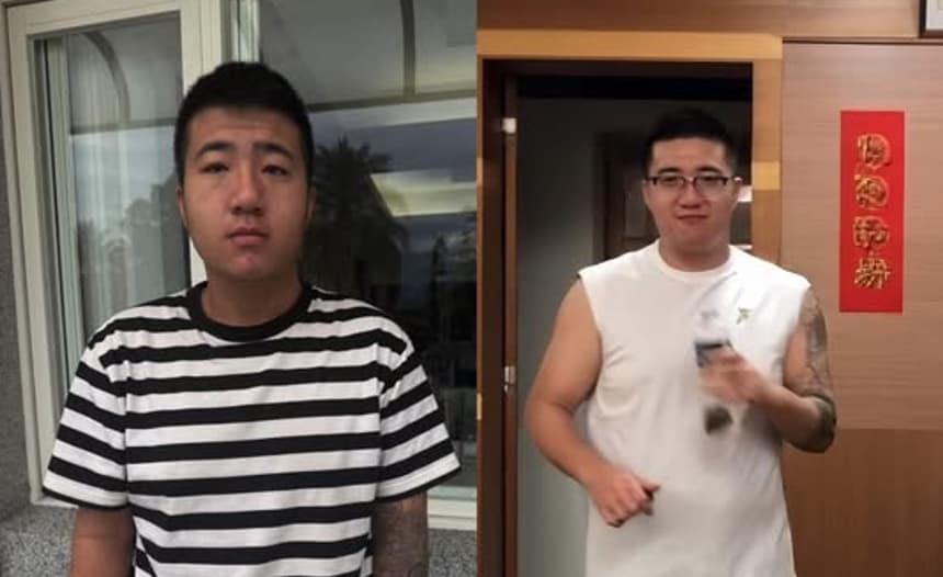 阿豪戒喪屍毒品前後照